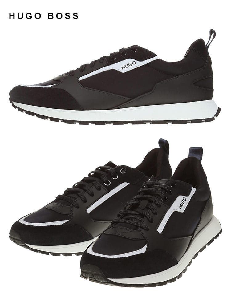 HUGO BOSS (ヒューゴボス) 異素材 ロゴ ローカットスニーカー HB50451740 ブランド