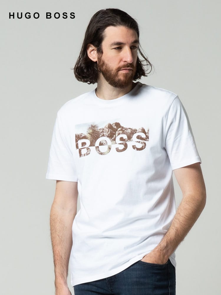 HUGO BOSS (ヒューゴボス) フォトロゴ クルーネック 半袖 Tシャツ HB50465365 ブランド