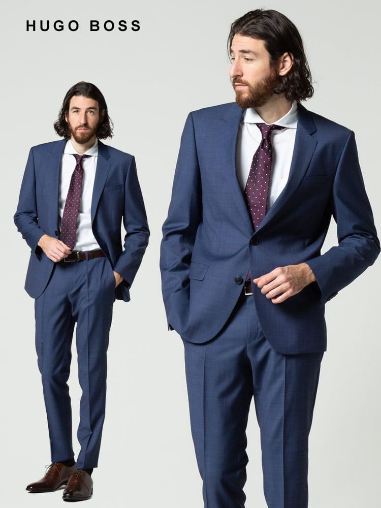 HUGO BOSS (ヒューゴボス) ピンヘッド シングル ノータック スーツ SLIMFIT HGHG10200300P