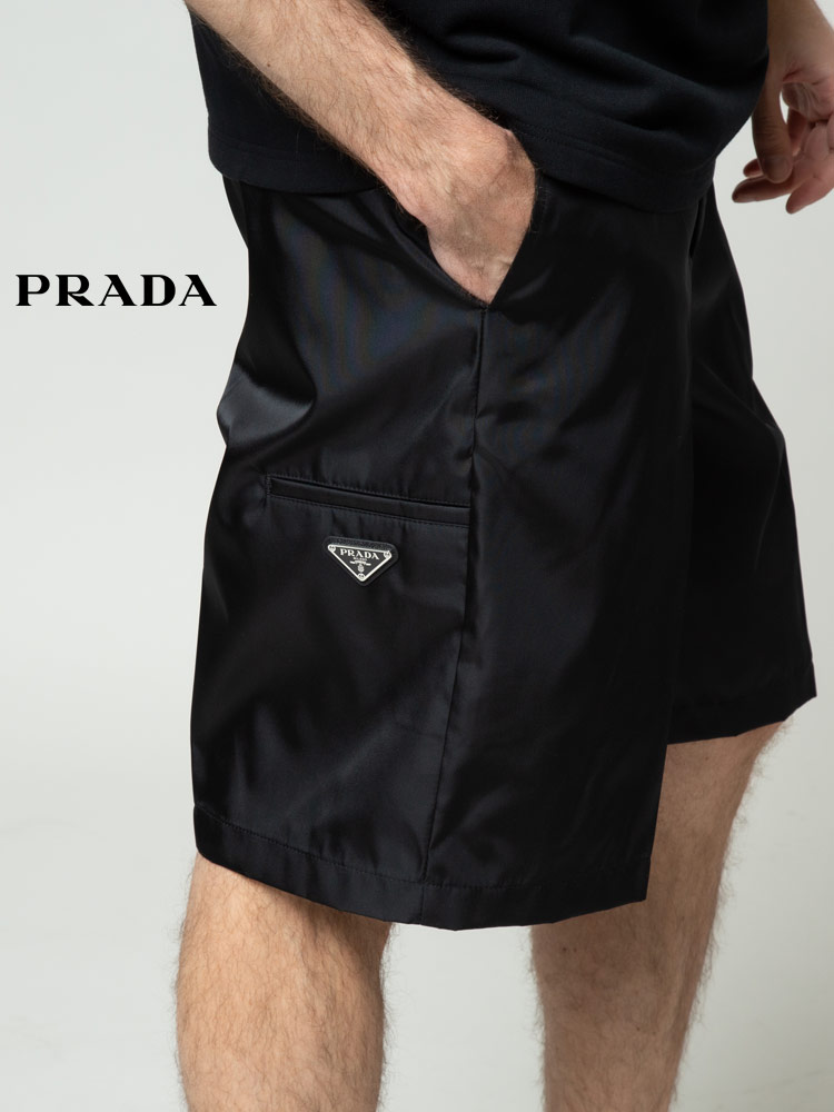 PRADA (プラダ) ナイロン ワンポイントロゴ バミューダショーツ PRSPG321WQ8 ブランド【サカゼン公式通販】