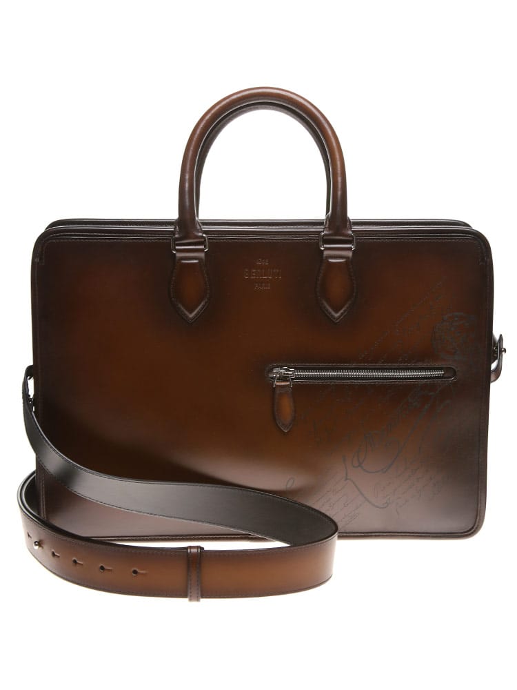 Berluti (ベルルッティ) レザー ブリーフバッグ 1 JOUR BRM235686ML6 ブランド