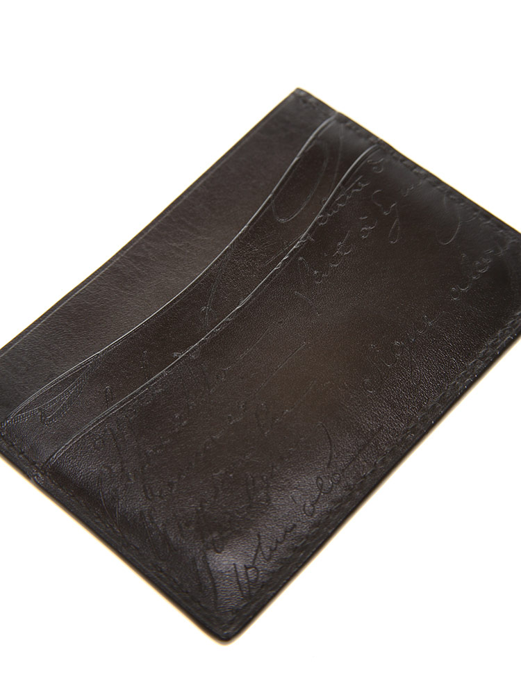 Berluti (ベルルッティ) バンブー ネオ スクリット レザー カードホルダー BRN235725K02 ブランド ハンドバッグ・財布 財布/パスケース 新品 ブラック メンズ -