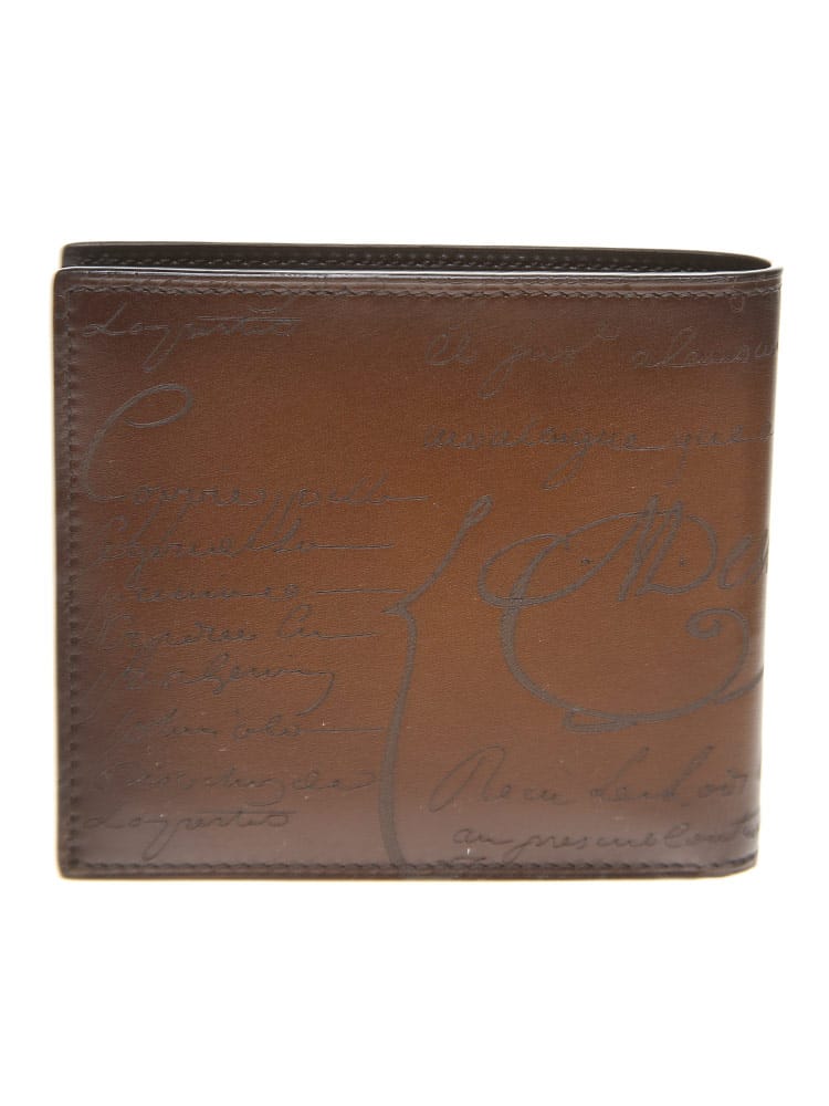Berluti (ベルルッティ) マコレ スクリット レザー 二つ折り財布 