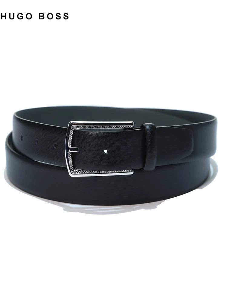 HUGO BOSS (ヒューゴボス) レザー ダイヤプリントバックル ベルト HB50471164 ブランド