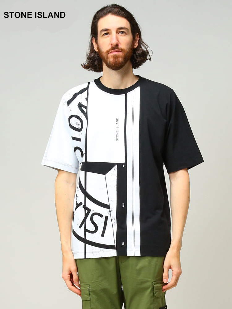 STONE ISLAND (ストーンアイランド) BIGプリント クルーネック 半袖 Tシャツ SI761522387 ブランド