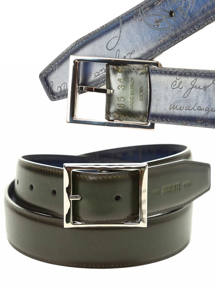Berluti ベルルッティ メンズ ブランド ヴェネチア レザー ベルト BRC0082002G71