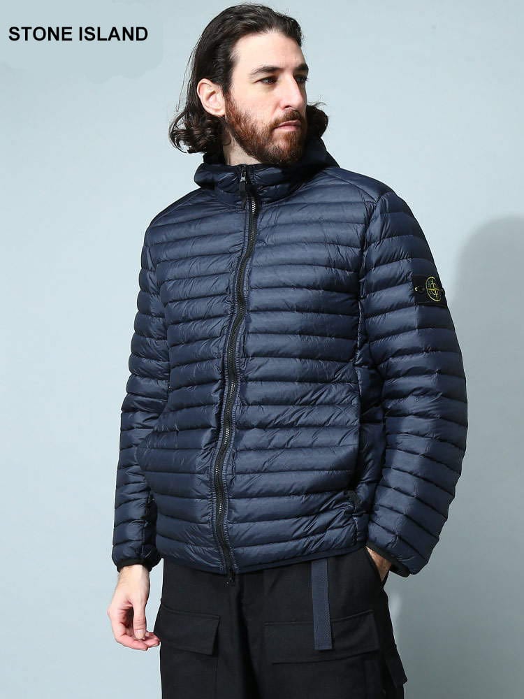 ストーンアイランド メンズ ダウン STONE ISLAND ブランド ライトダウン アウター ブルゾン ロゴ バッチ 軽量 撥水 ポケッタブル SI771540324