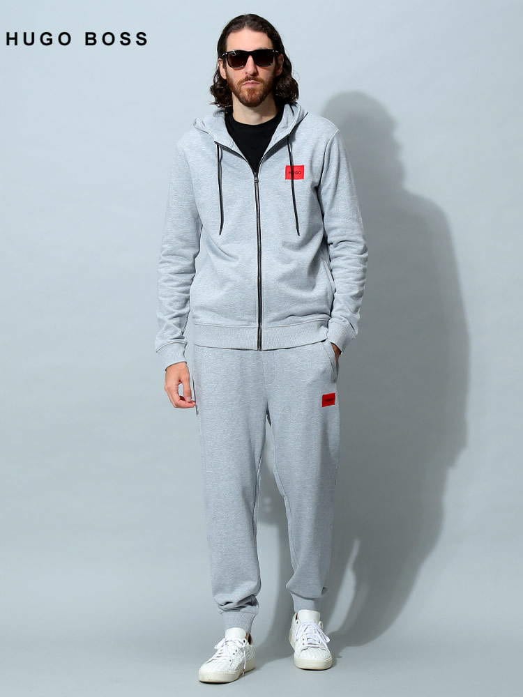 ヒューゴボス メンズ セットアップ HUGO BOSS ブランド セット スウェット パーカー パンツ ロゴ 大きいサイズ HB10231445SU