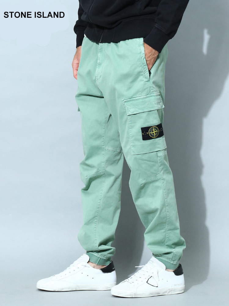ストーンアイランド メンズ パンツ STONE ISLAND ブランド ロゴ カーゴ ジョガーパンツ SI7715313L1