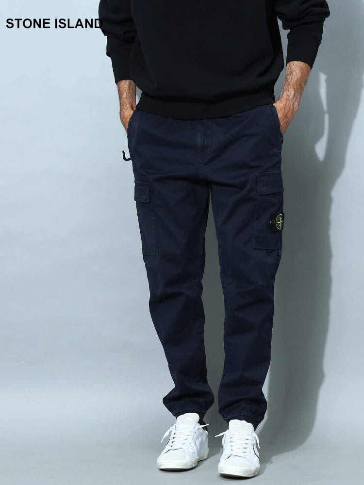 ストーンアイランド メンズ パンツ STONE ISLAND ブランド ロゴ カーゴ ジョガーパンツ SI7715313L1