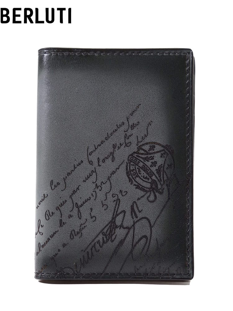 ベルルッティ メンズ カードケース Berluti ブランド カードホルダー ジャグア スクリットレザー 本革 レザー BRN244425KF5
