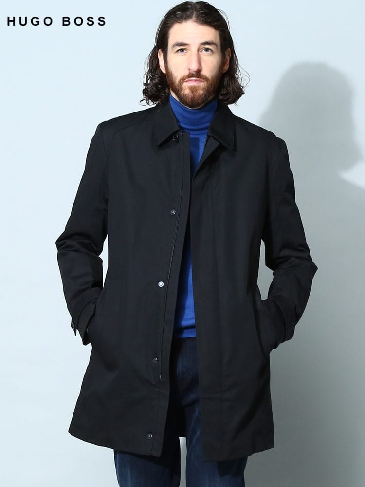 ヒューゴボス  メンズ コート HUGO BOSS ブランド アウター ボタン ジップ ステンカラー ビジネス 中綿 大きいサイズ HBMAREC10238728