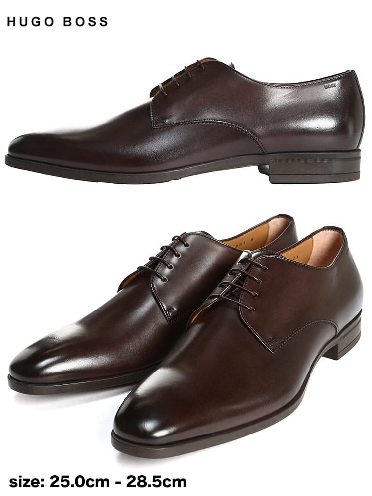 ヒューゴボス  メンズ シューズ HUGO BOSS ブランド ダービーシューズ 革靴 靴 レザー 大きいサイズ HB50385015
