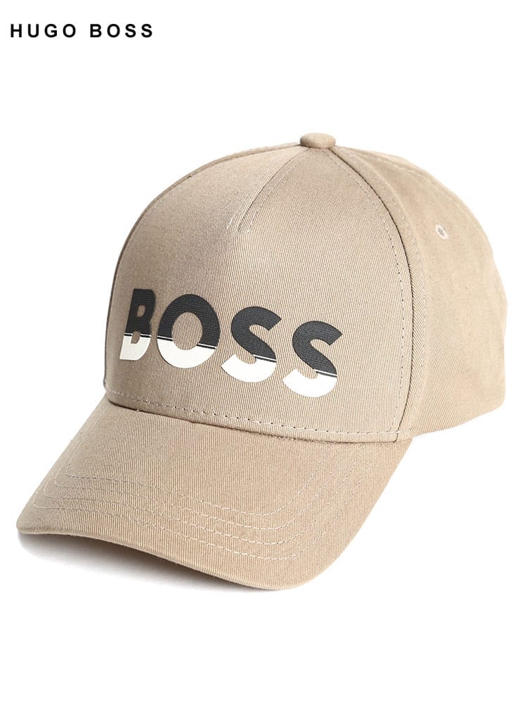 ヒューゴボス  メンズ キャップ HUGO BOSS ブランド 帽子 ベースボールキャップ ロゴ プリント コットン HBG50476183