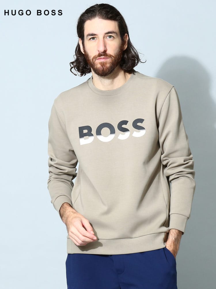 メンズスウェットシャツ | HUGO BOSS HUGO BOSSメンズ　スウェット　トレーナーS(定価¥28,600 ブルー