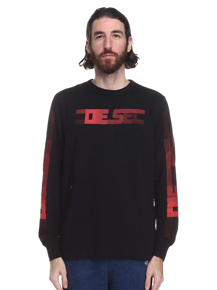 ディーゼル メンズ Tシャツ 長袖 DIESEL ブランド ロンT トップス ロゴ 