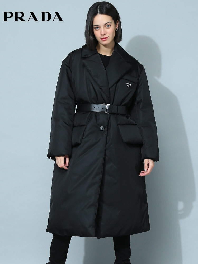 【オンラインストア限定】 プラダ レディース ダウン PRADA ブランド ダウンコート ダウンジャケット アウター ブルゾン ロング ロゴ PRL29E862