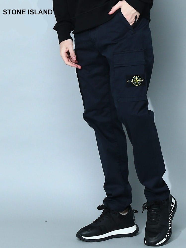 ストーンアイランド メンズ パンツ STONE ISLAND ブランド カーゴパンツ ボトムス ロングパンツ ロゴ ポケット SI771532310
