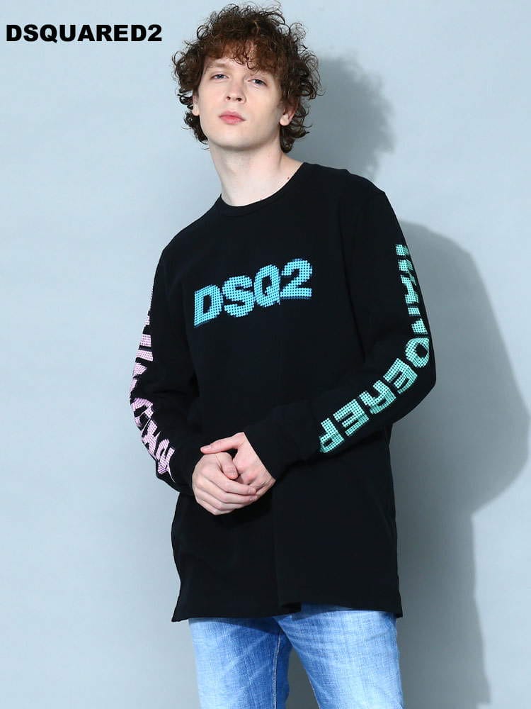ディースクエアード メンズ Tシャツ 長袖 DSQUARED2 ブランド トップス 