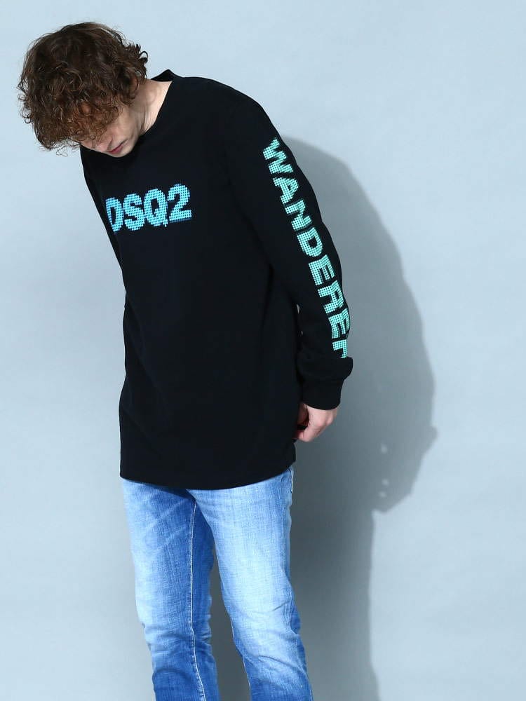 ディースクエアード メンズ Tシャツ 長袖 DSQUARED2 ブランド トップス 