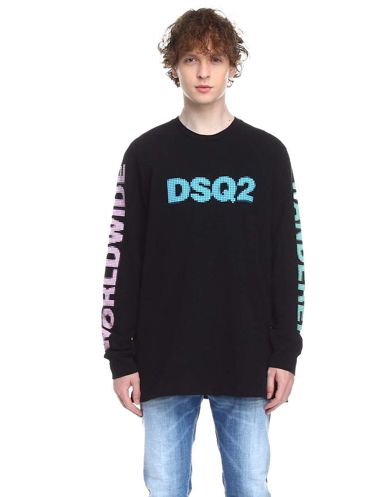 ディースクエアード メンズ Tシャツ 長袖 DSQUARED2 ブランド トップス ...