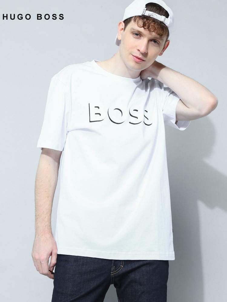 HUGO BOSS (ヒューゴボス) ロゴプリント クルーネック 半袖 Tシャツ HB50481611 ブランド