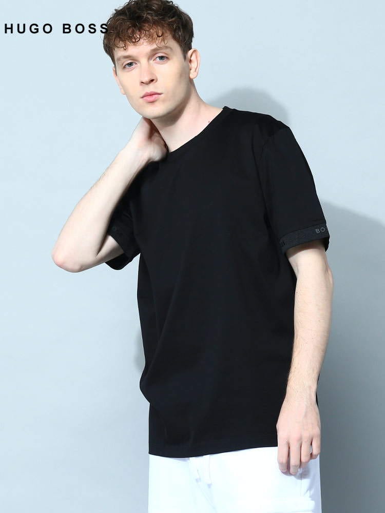 HUGO BOSS (ヒューゴボス) 袖ロゴ クルーネック 半袖 Tシャツ HB50483132 ブランド