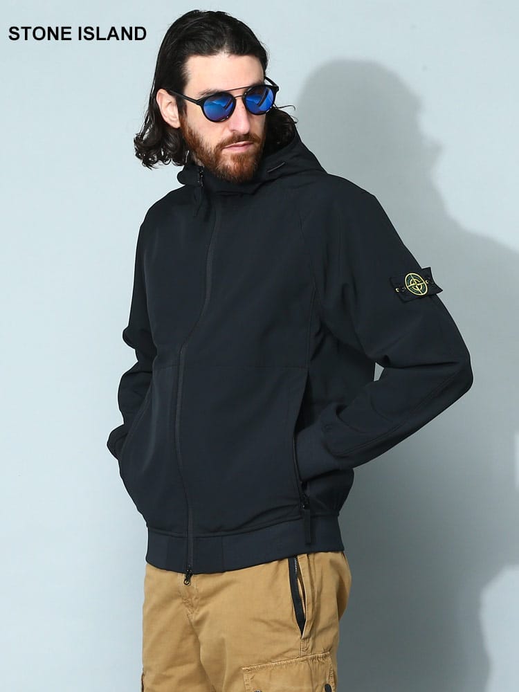 STONE ISLAND (ストーンアイランド) ソフトシェル フルジップ 