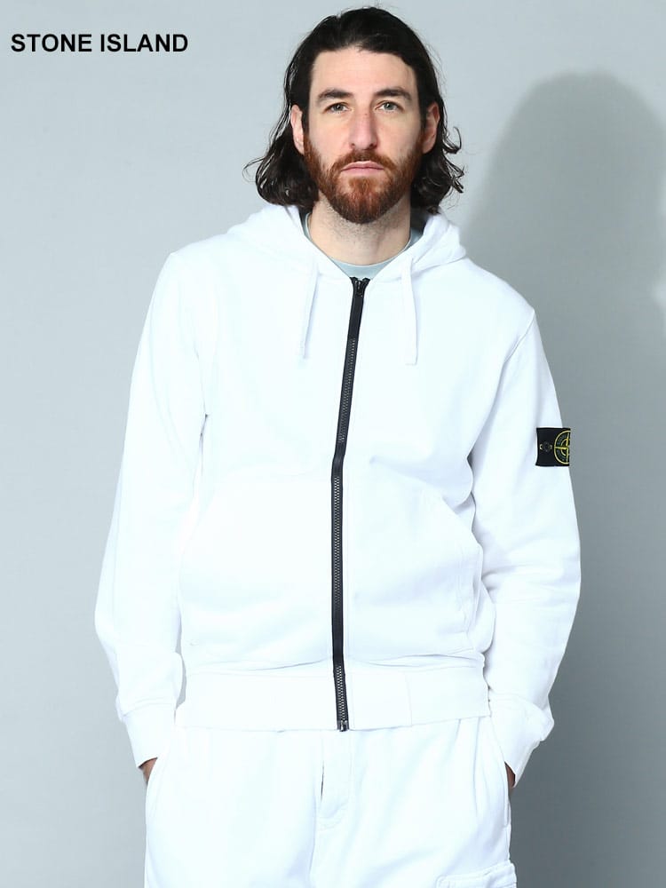 STONE ISLAND (ストーンアイランド) 袖ロゴ フルジップ パーカー SI101564251 メンズ ブランド