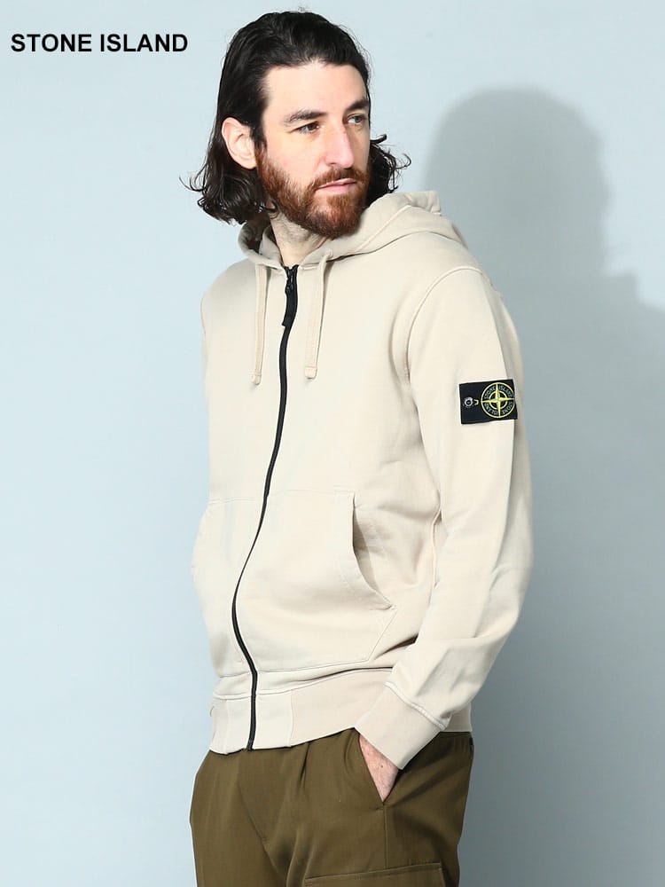 STONE ISLAND (ストーンアイランド) 袖ロゴ フルジップ パーカー SI101564251 メンズ ブランド