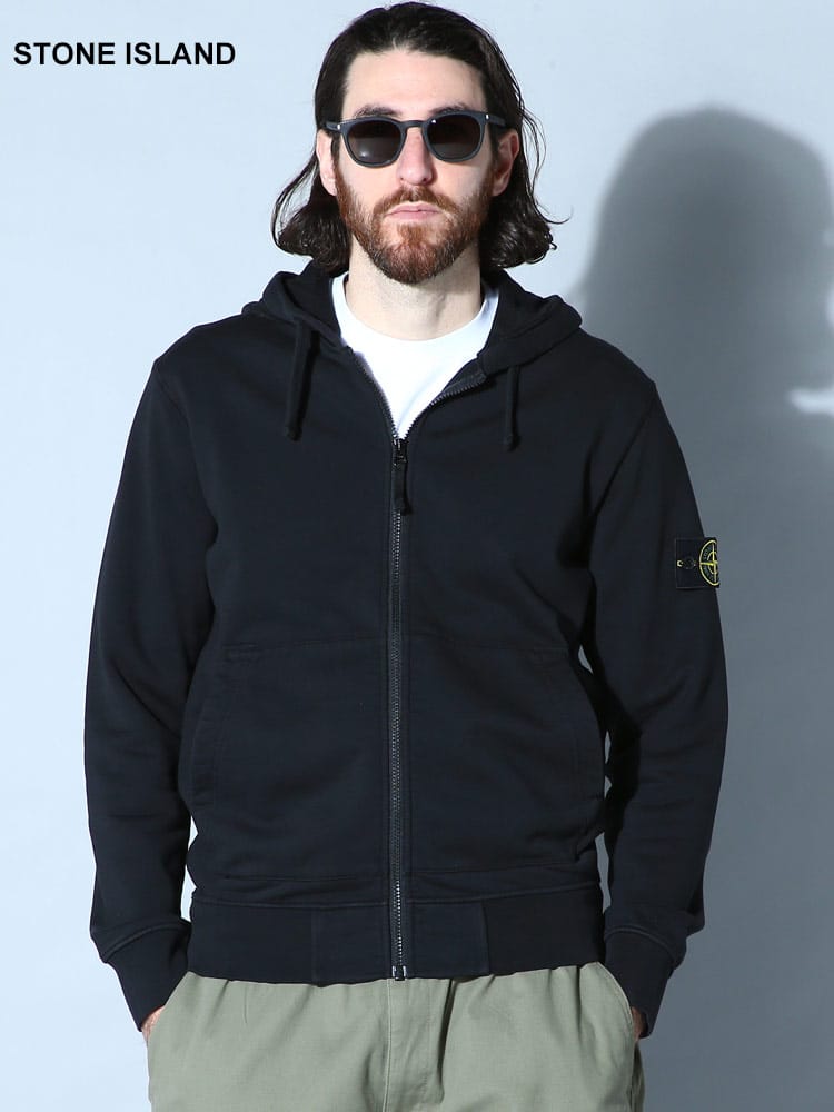 STONE ISLAND (ストーンアイランド) 袖ロゴ フルジップ パーカー スウェット SI101564251 ブランド メンズ
