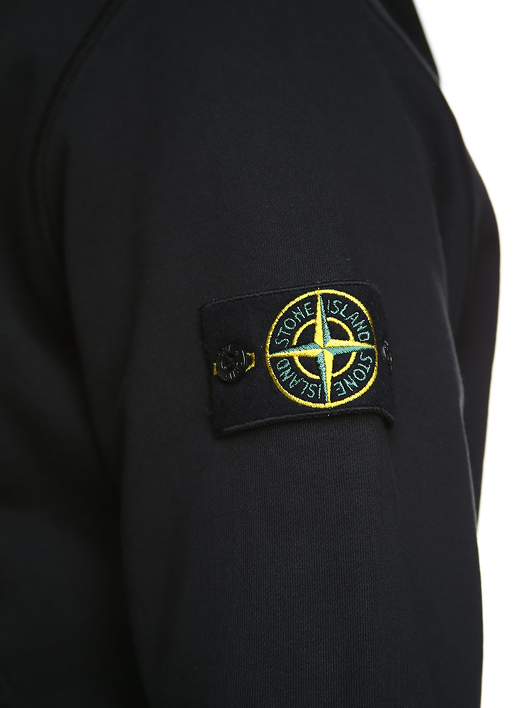 STONE ISLAND (ストーンアイランド) 袖ロゴ フルジップ パーカー ...