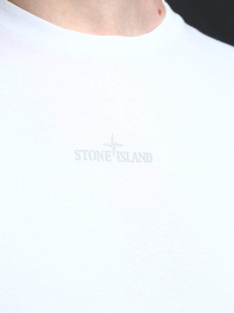 STONE ISLAND (ストーンアイランド) バックプリント クルーネック 半袖 ...