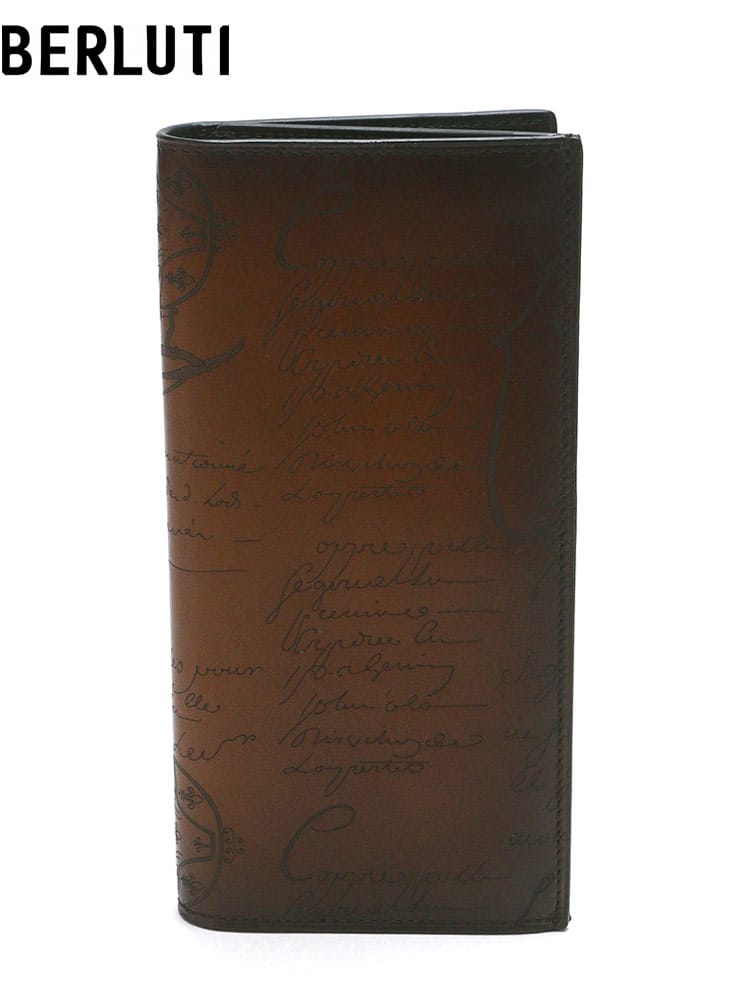 BERLUTI (ベルルッティ) エスパス スクリットレザー ロングウォレット BRN235751 ブランド