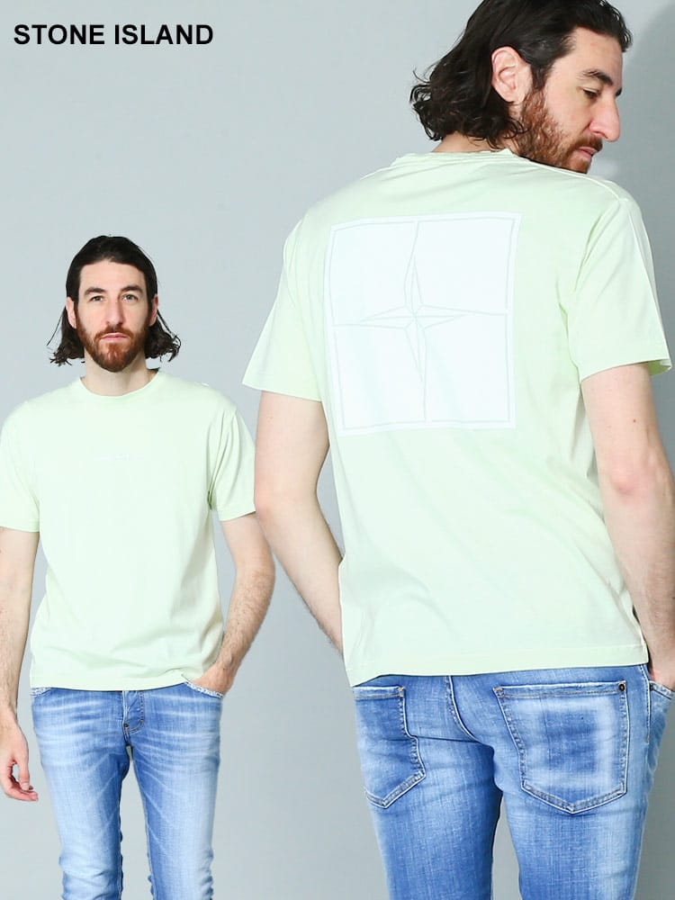 STONE ISLAND (ストーンアイランド) バックプリント クルーネック 半袖 Tシャツ SI78152NS81 メンズ ブランド