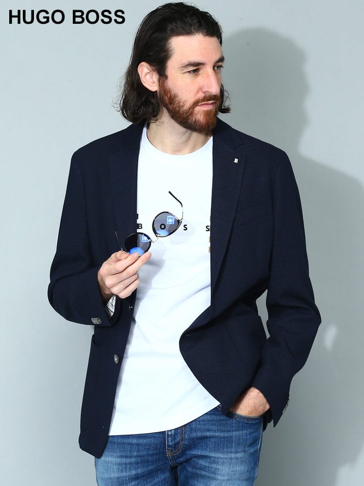HUGO BOSS (ヒューゴボス) ストレッチ シングル ブレザー SLIMFIT HBHANRY10247042 メンズ ブランド