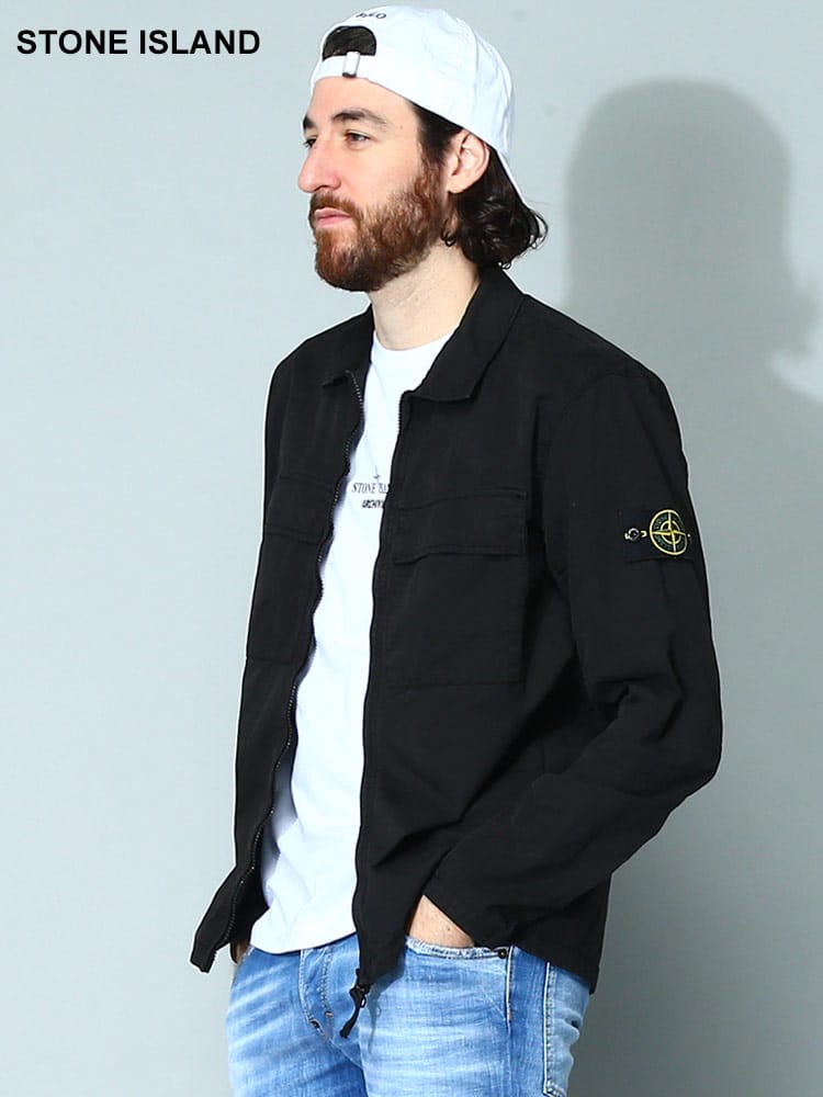STONE ISLAND (ストーンアイランド) コットン フルジップ シャツジャケット SI781510210 メンズ ブランド