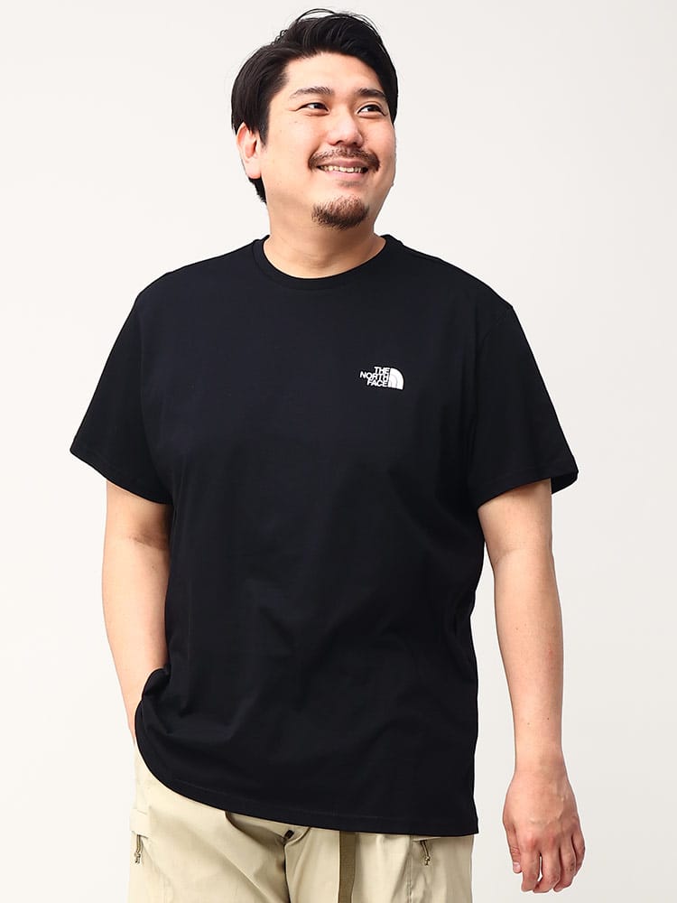 大きいサイズ メンズ THE NORTH FACE (ザ ノースフェイス) ワンポイント クルーネック 半袖 Tシャツ SIMPLE DOME TEE-EU