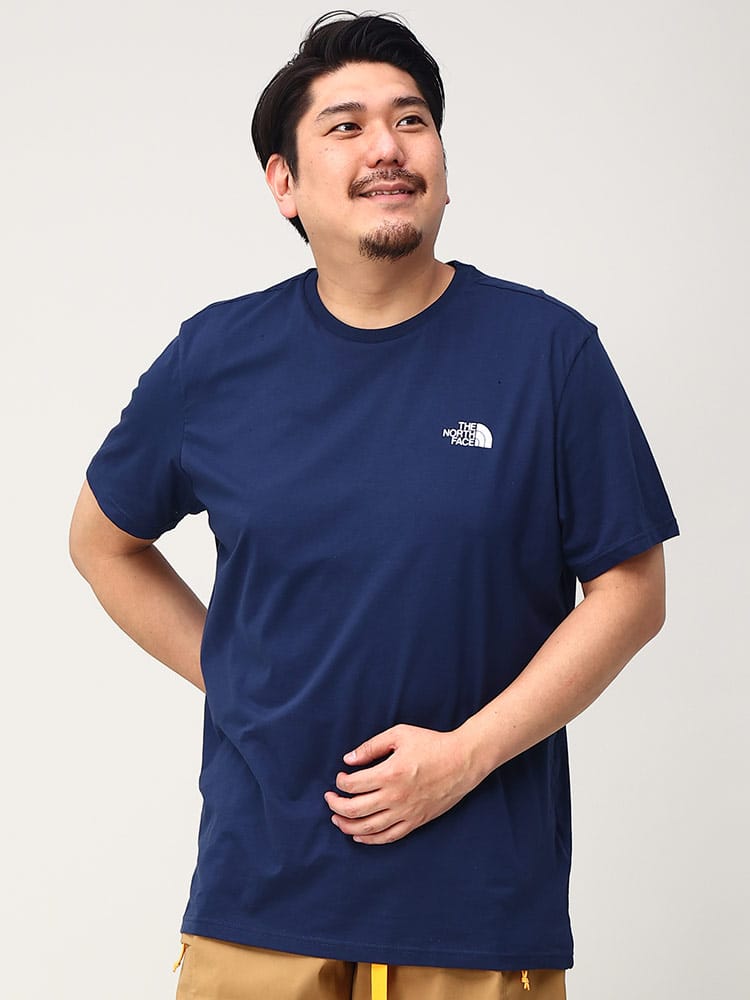 大きいサイズ メンズ THE NORTH FACE (ザ ノースフェイス) ワンポイント クルーネック 半袖 Tシャツ SIMPLE DOME TEE-EU