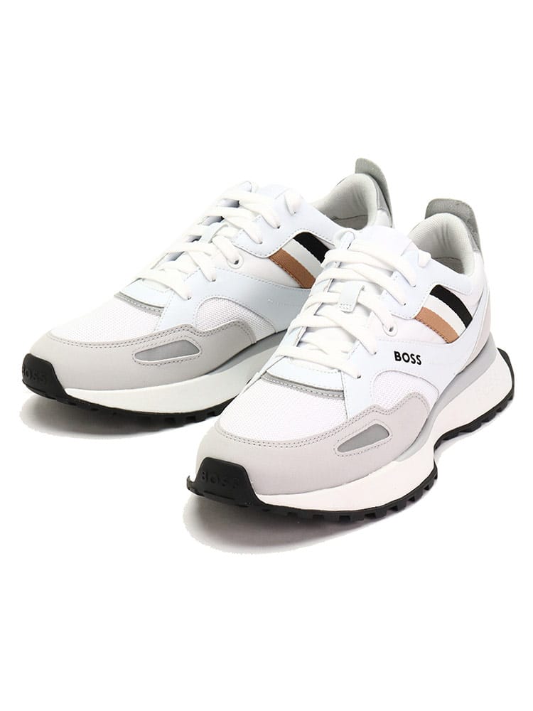 HUGO BOSS (ヒューゴボス) メッシュトゥ シグネチャーストライプ スニーカー HB50480546 メンズ ブランド