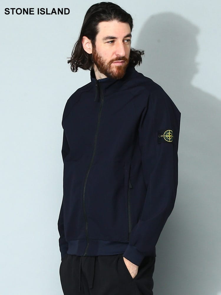 STONE ISLAND (ストーンアイランド) ナイロン 袖ロゴ フルジップ ジャケット SI781560753 メンズ ブランド