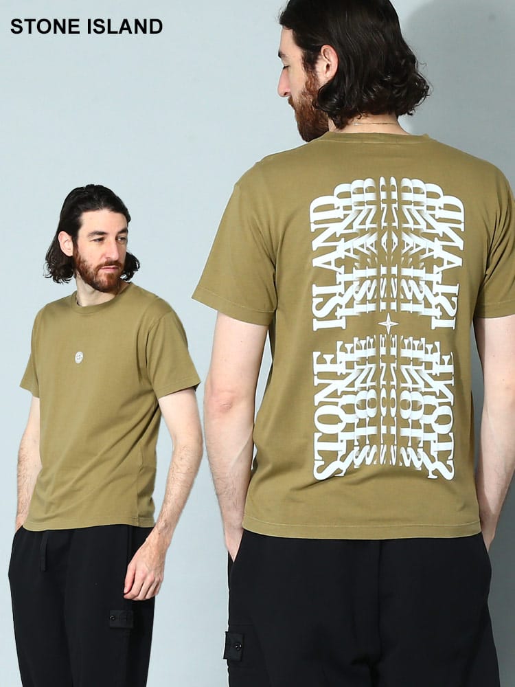 STONE ISLAND (ストーンアイランド) バックプリント クルーネック 半袖 Tシャツ SI78152NS86 メンズ ブランド