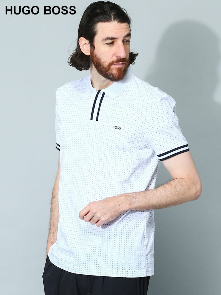 HUGO BOSS (ヒューゴボス) ミニドット 半袖 ポロシャツ HB50488813 メンズ ブランド