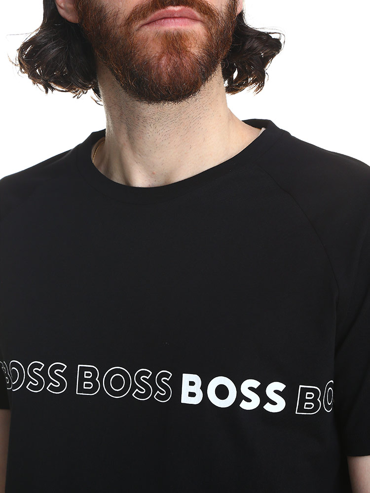 HUGO BOSS (ヒューゴボス) リピートロゴ クルーネック 半袖 Tシャツ