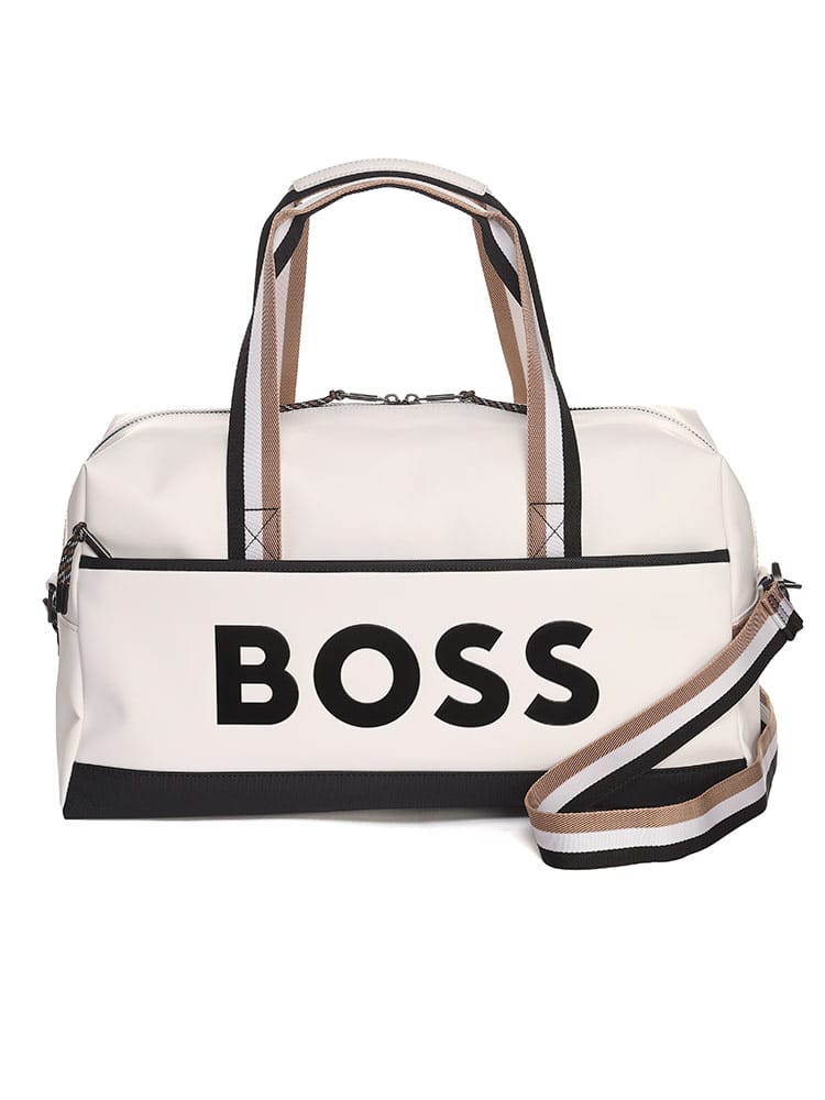 HUGO BOSS (ヒューゴボス) コントラストロゴ フェイクレザー ホールドオール HB50492300 メンズ ブランド