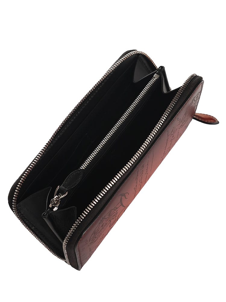 BERLUTI (ベルルッティ) イタウバ ネオ スクリットレザー ロングジップ 