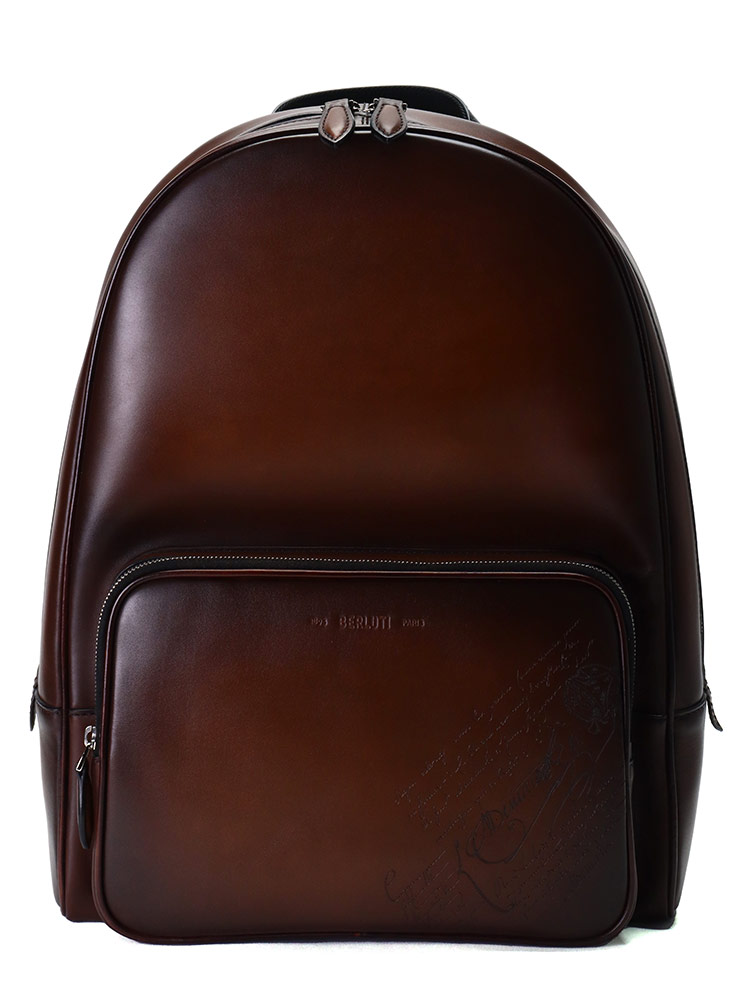 BERLUTI (ベルルッティ) タイムオフ スクリットスワイプレザー バックパック BRM235692 ブランド メンズ 男性 バッグ 鞄