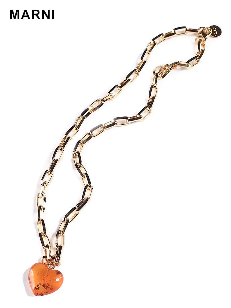 MARNI (マルニ) ハート チェーン ネックレス MALCOMV0396A0 ブランド レディース アクセサリー