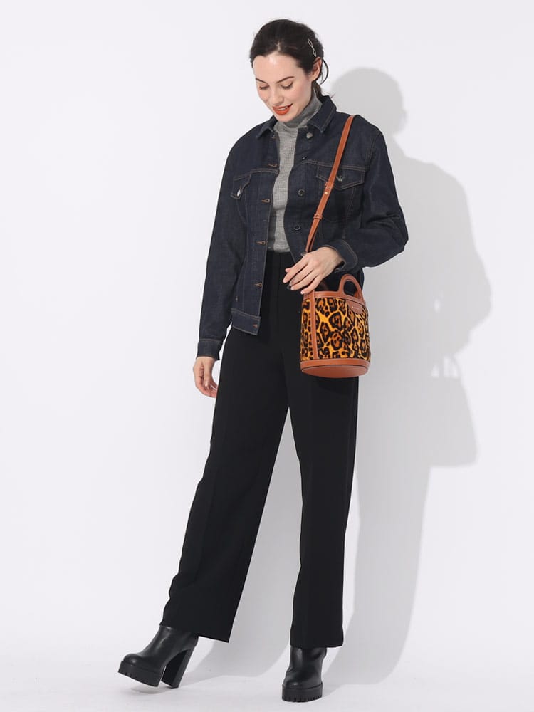 MARNI (マルニ) レオパードプリント TROPICALIA ミニバケットバッグ 