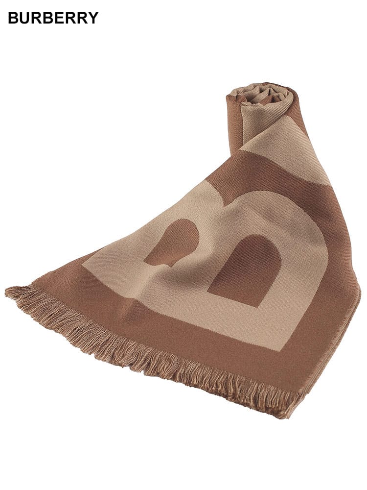 BURBERRY (バーバリー) ロゴ ウール ジャカードスカーフ BBL8057148 ブランド レディース ストール